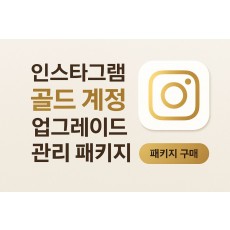 골드 계정 업그레이드 관리 패키지
